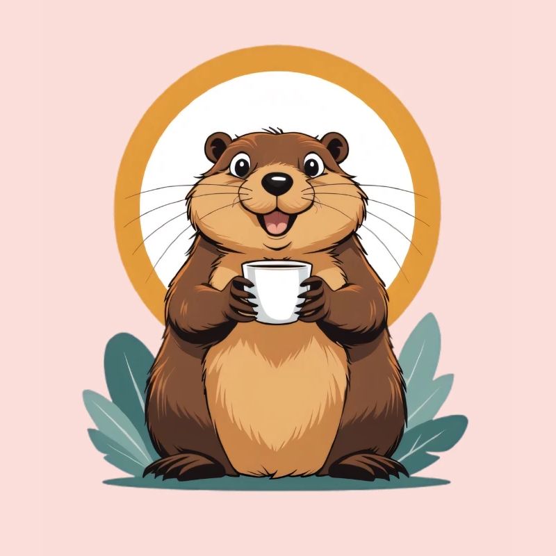 Beaver Coffee Magic in a Circle