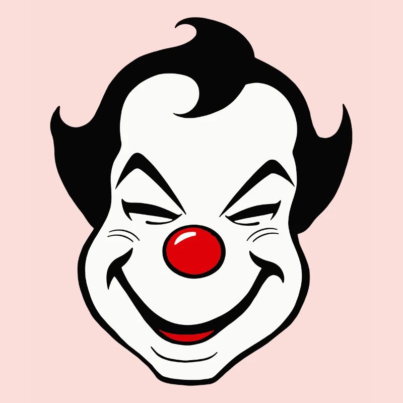 Carnaval du visage de clown joyeux Carnaval Carnaval