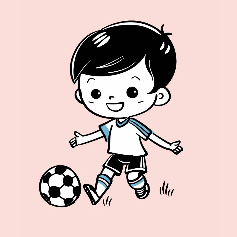 Fußballjunge