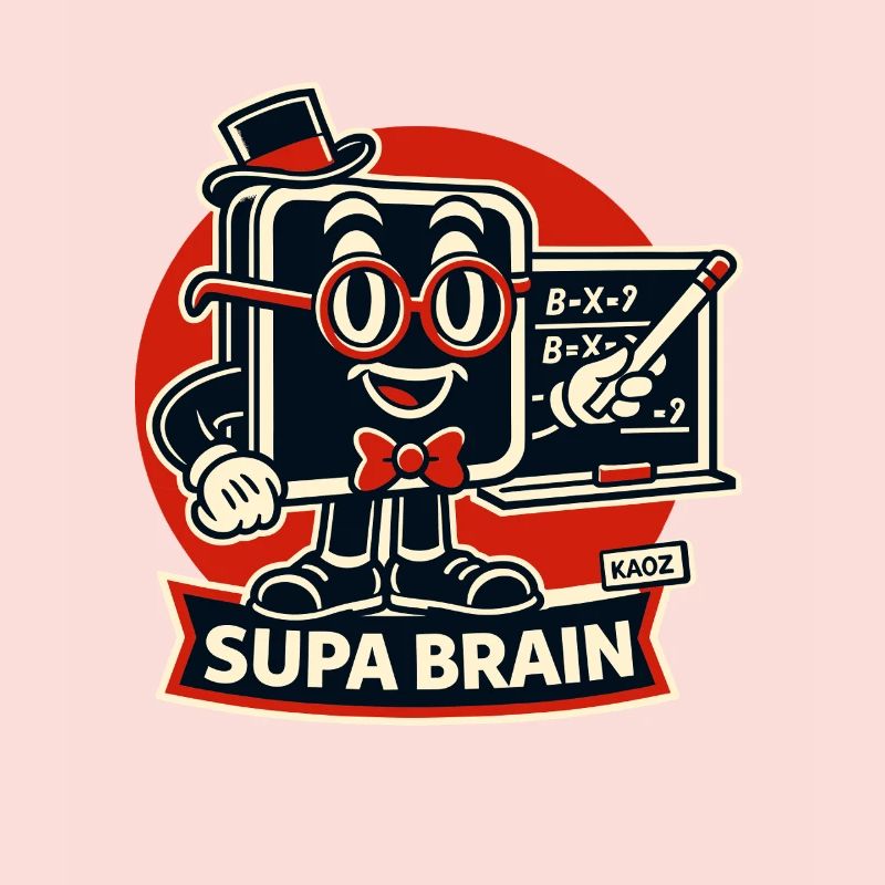 Supa Brain Gehirn Mathe Held