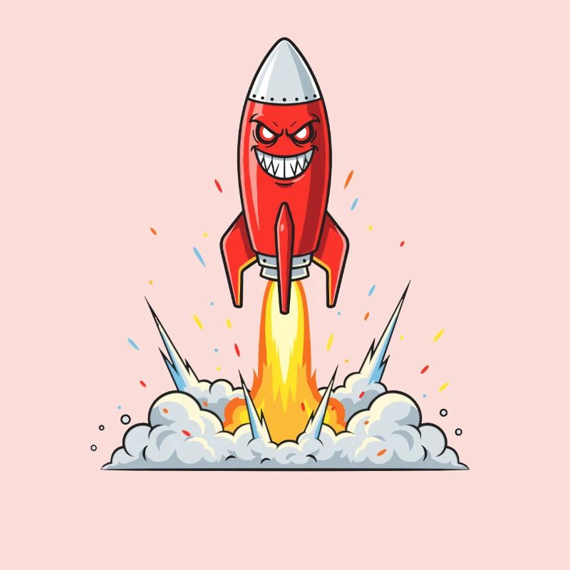 Angry Rocket Comic Character