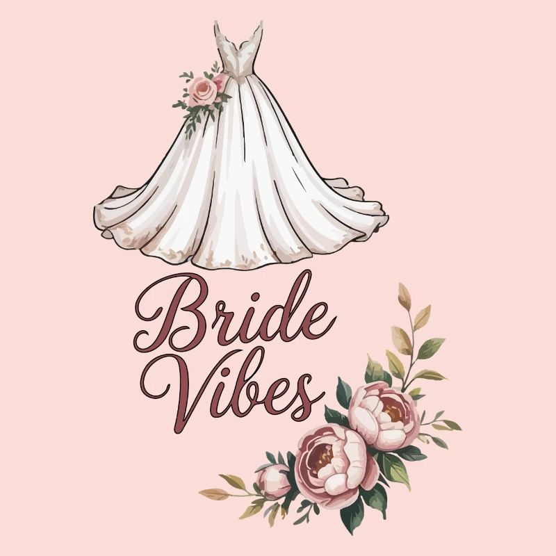Bride Vibes Blumenkleid