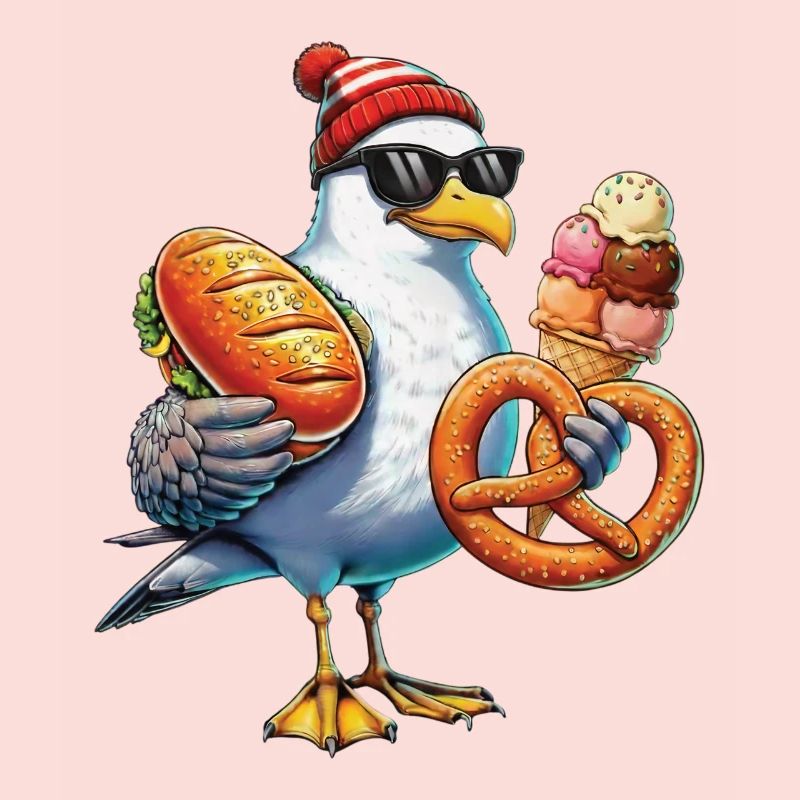 Möwe Brezel Eiscreme