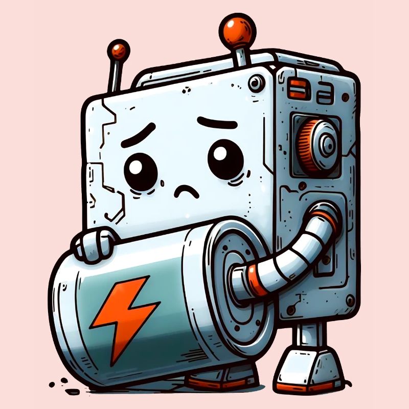 Pile Déchargée Pour Bot Robot