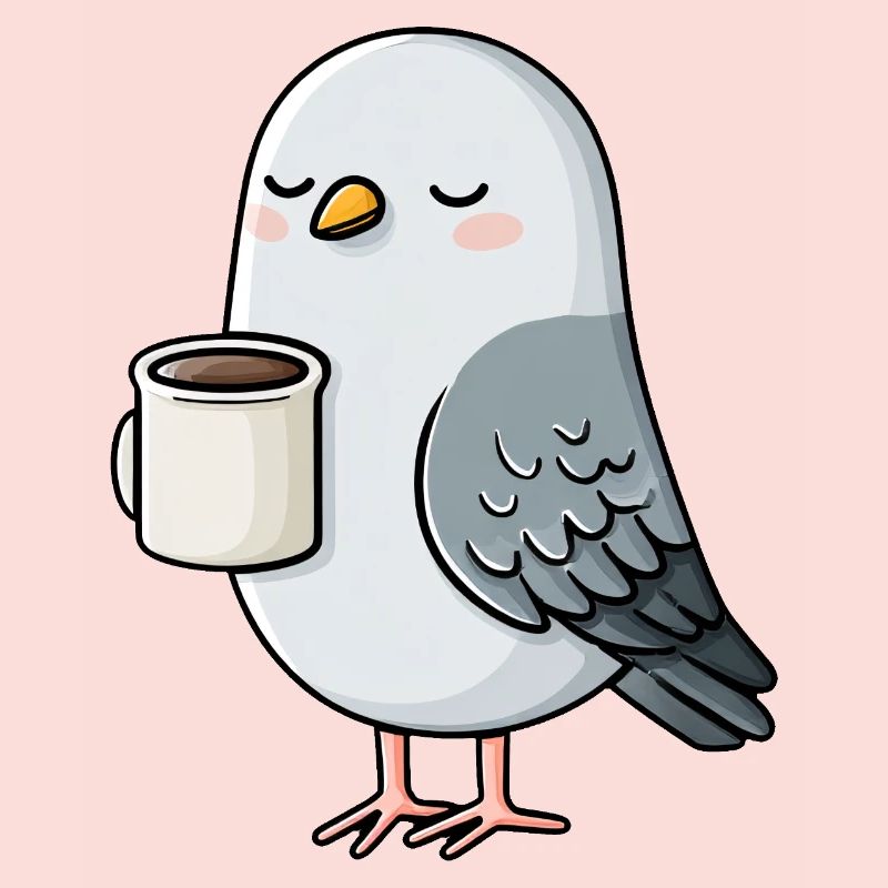 Cozy Pigeon Coffee Sipper