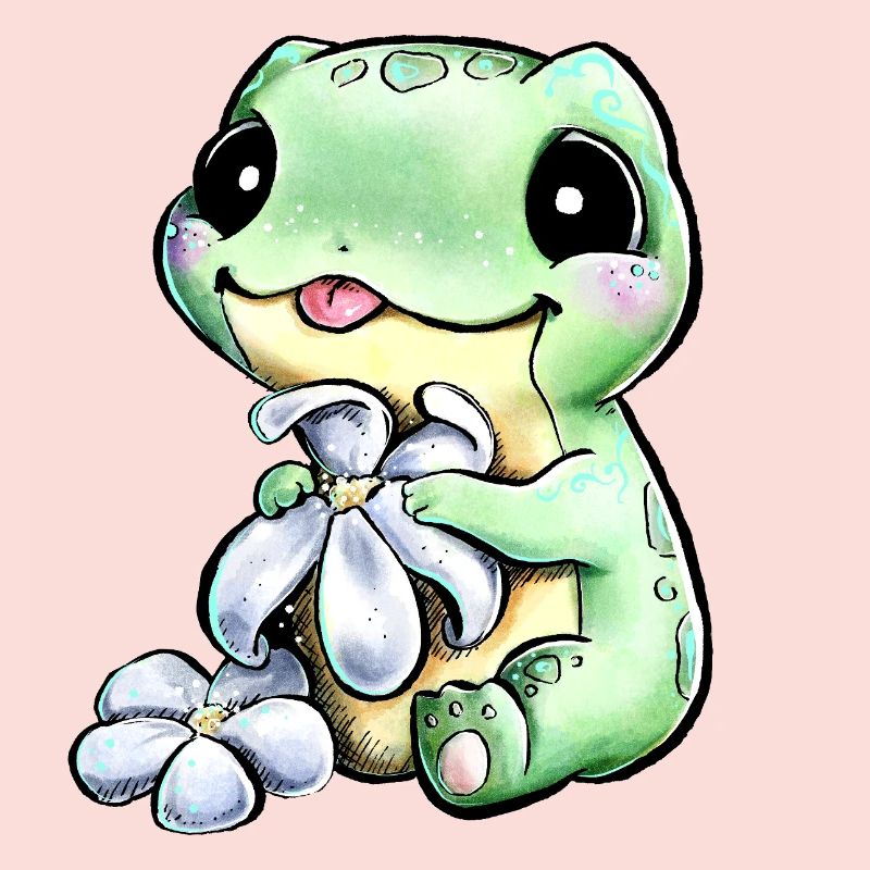 Süßer Gänseblümchen Frosch
