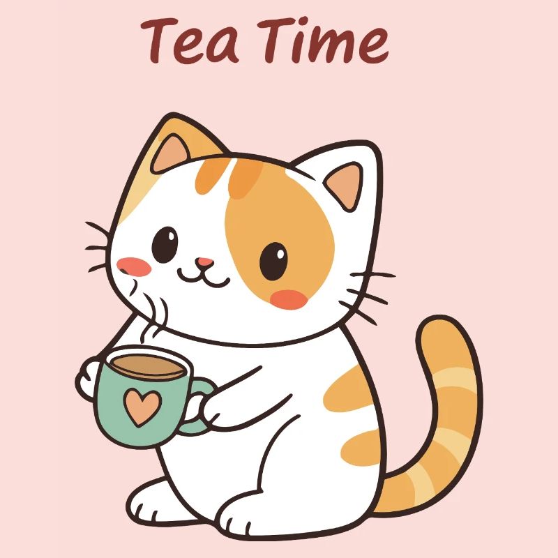 Chat Tea Time Doux