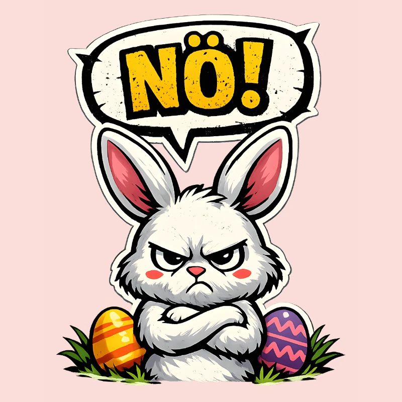 NÖ Hase Comic Ostern Geschenk