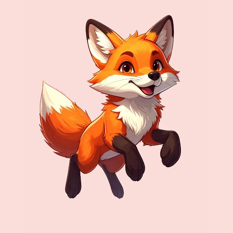 Springender Fuchs
