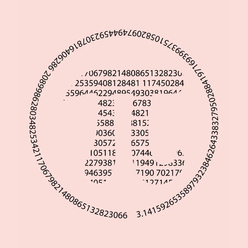 Pi - Pi Day - black