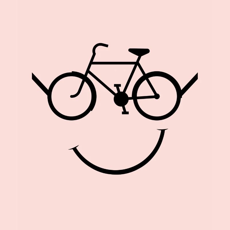 Fahrrad Smiley - Geschenk