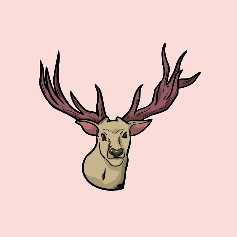 Unheimlich - Rentier - Hirsch - Hirschgeweih