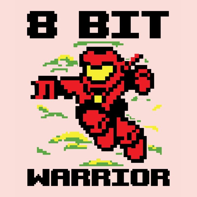 8 Bit Warrior Pixel Videospiel Gaming Geschenk