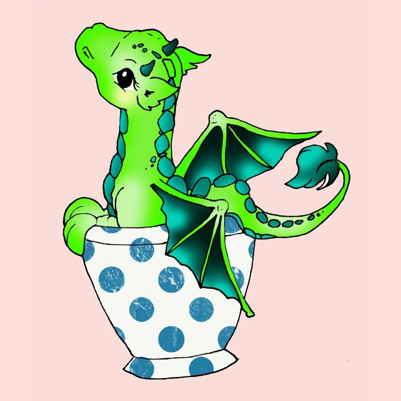 Dragon dans la coupe Créature mythique
