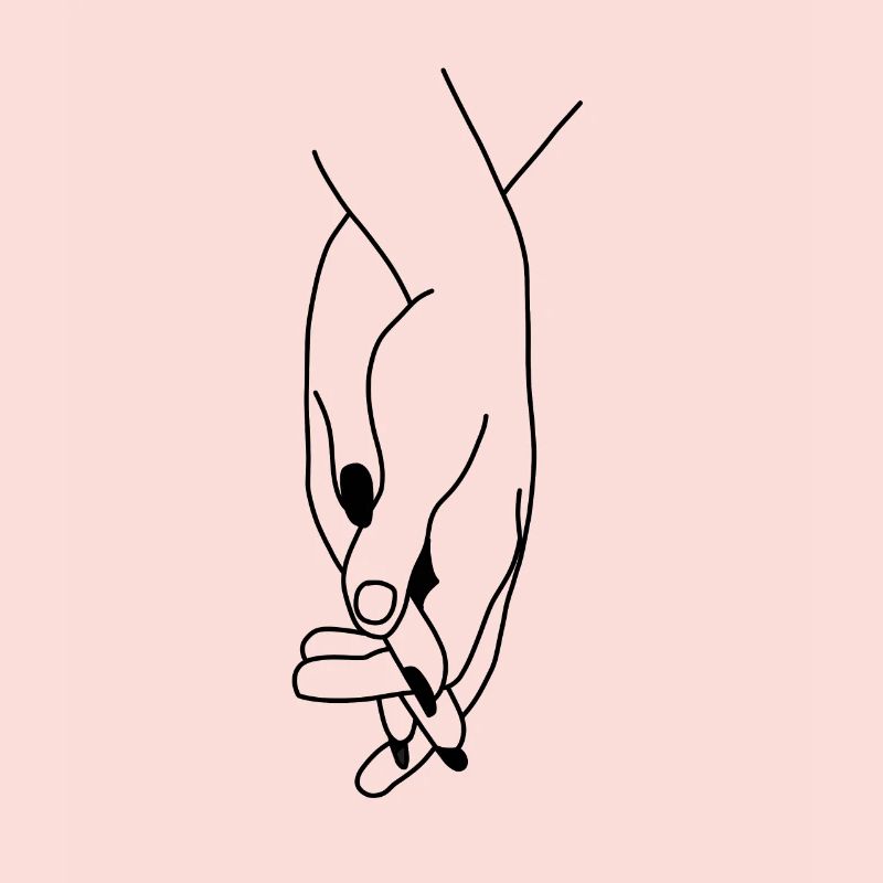 Love Händchenhalten