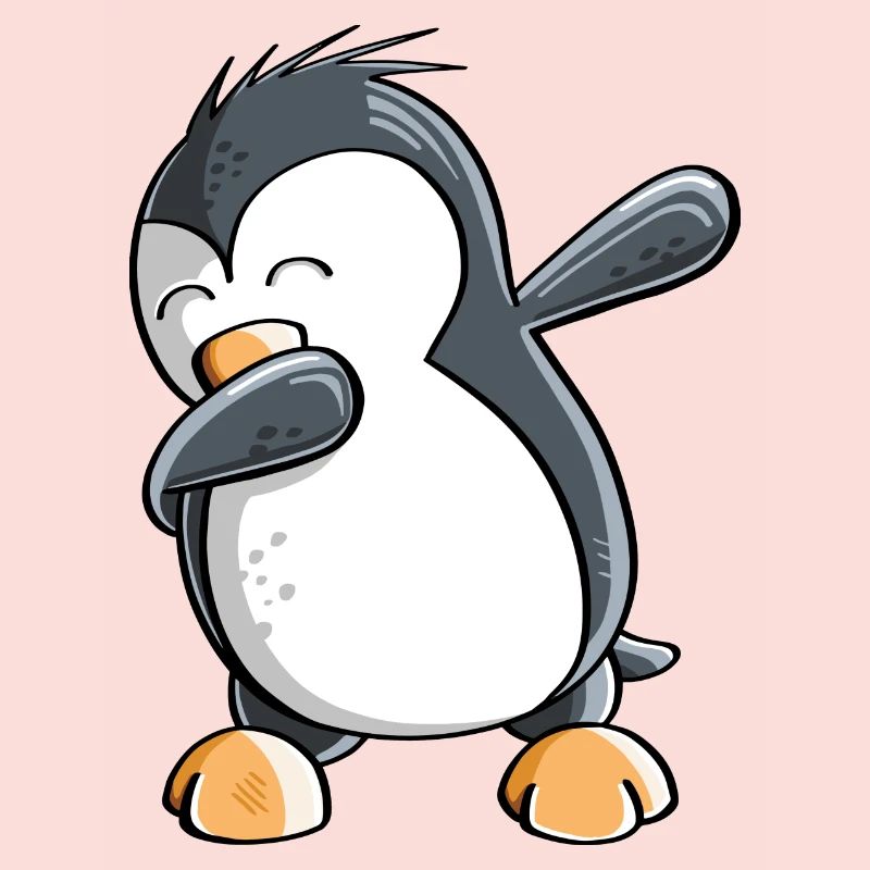 Dab Dance Pinguin - Dabbing - Fun Comic - Geschenk