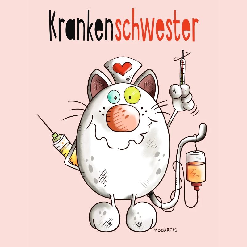 Happy Krankenschwester Katze - Comic