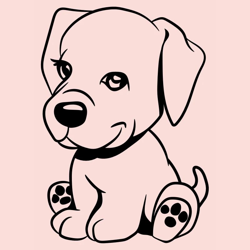 Chien doux bébé mignon