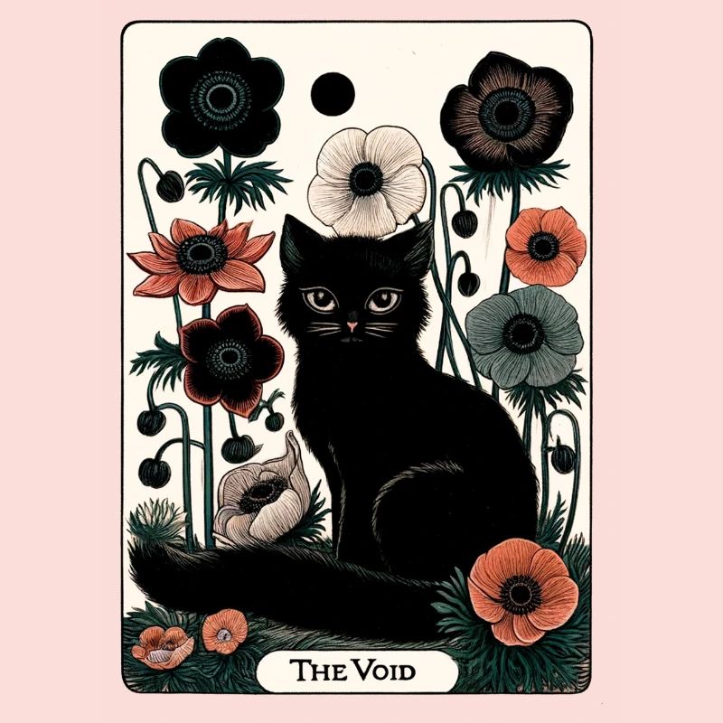 Tarot Chat du Vide en Fleur