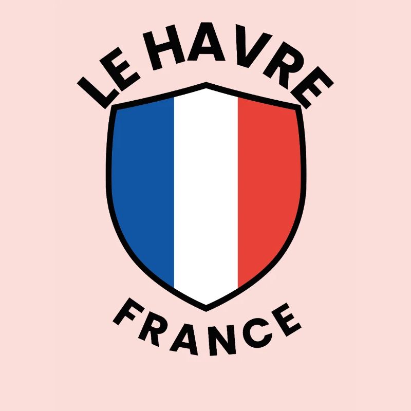 French Flag Shield with Blue and White Red