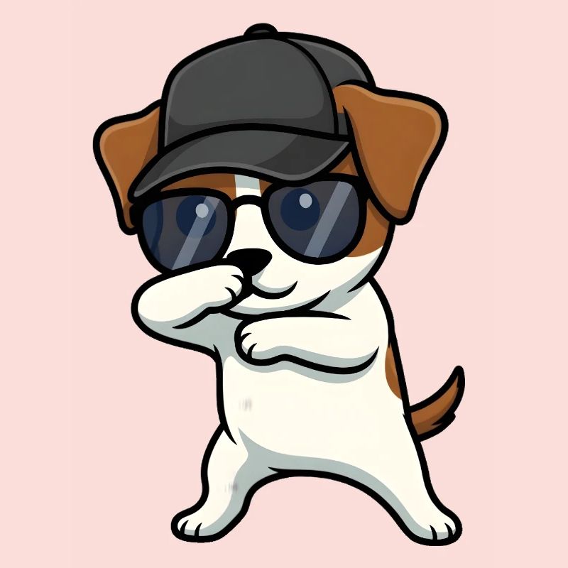 Dabbing Jack Russel Terrier
