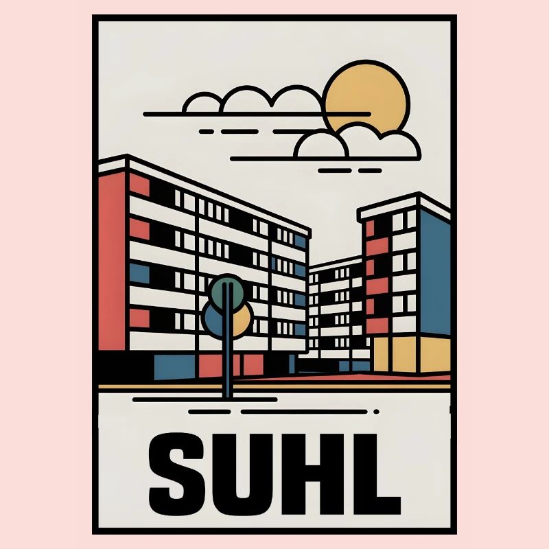 Suhl Thüringen Plattenbau