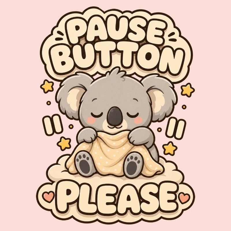 Pause Button Please Koala