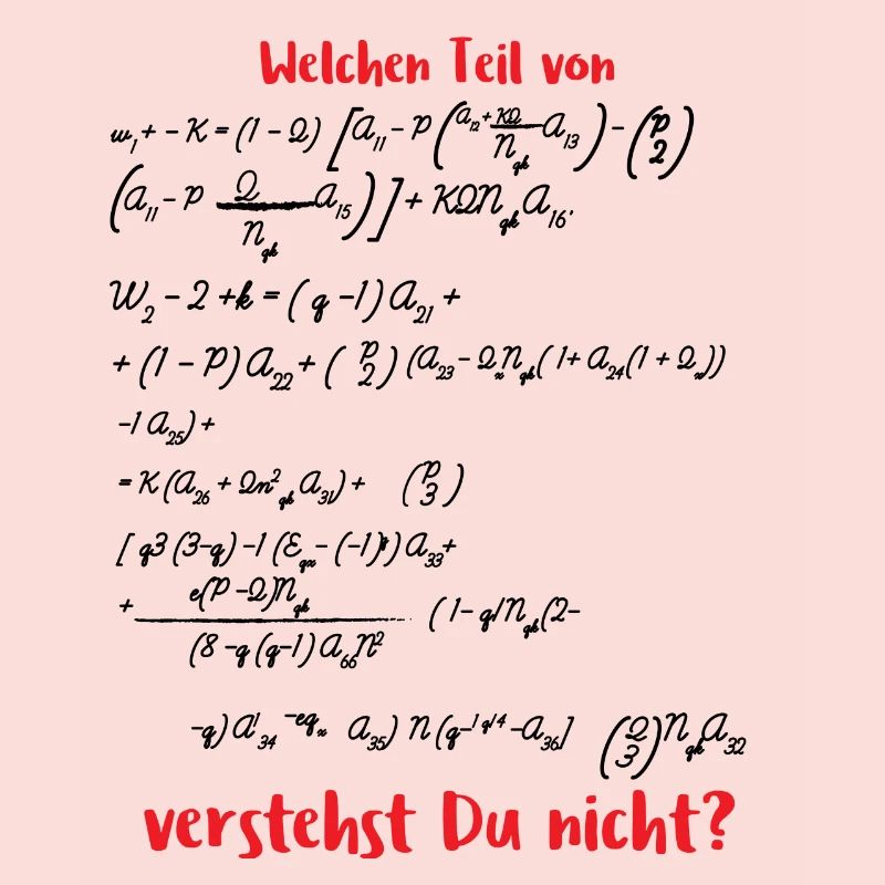 Mathematik / Physik / Nerd: Welchen Teil von ...