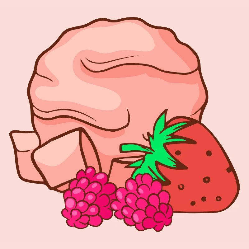 Eis Speiseeis Eiskrem Eiscreme Erdbeeren Himnbeere