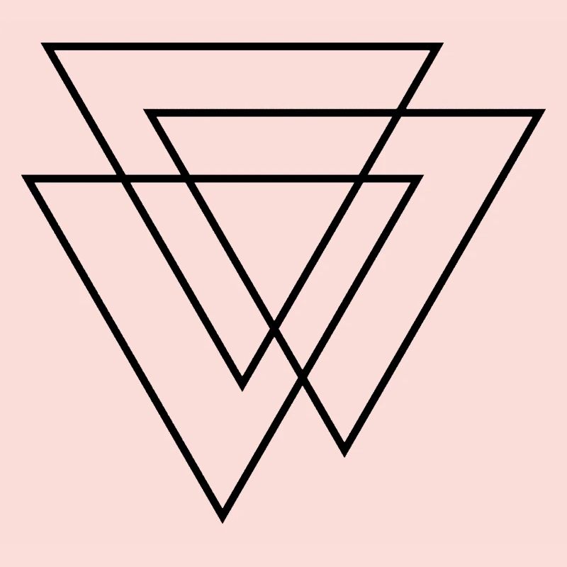 Triangles 3D - Trois Triangles - Trois Triangles Design