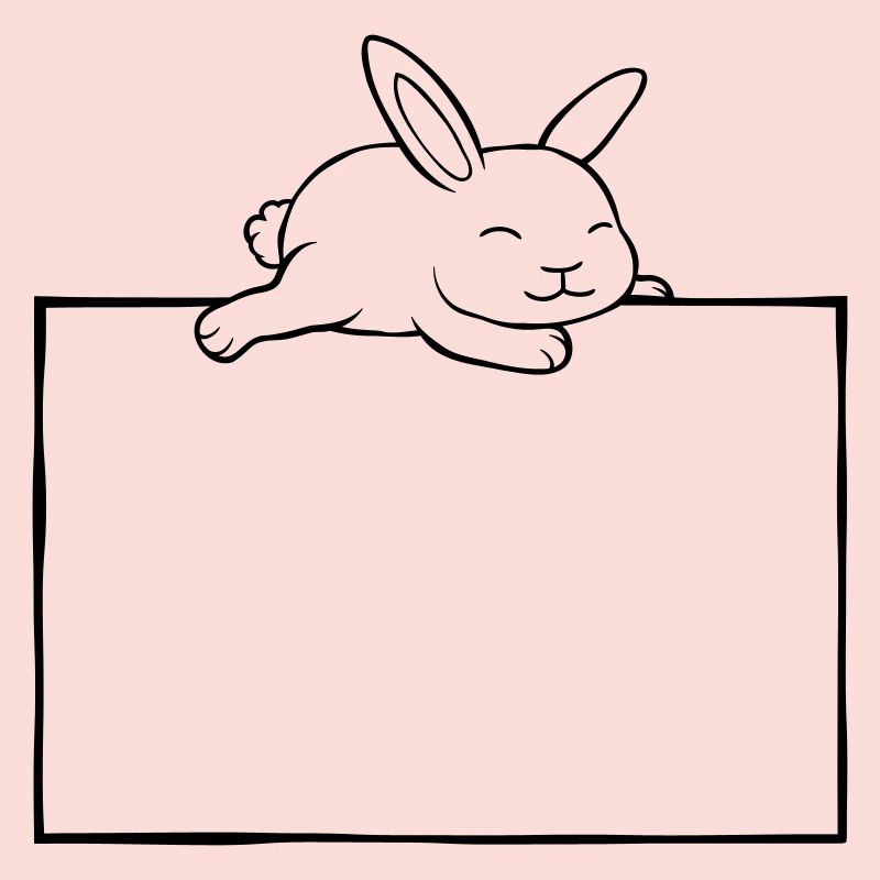 Rabbit sleeps shield