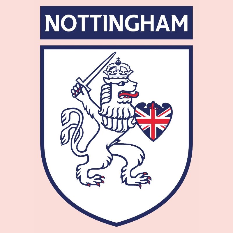 Lion bouclier de Nottingham avec épée