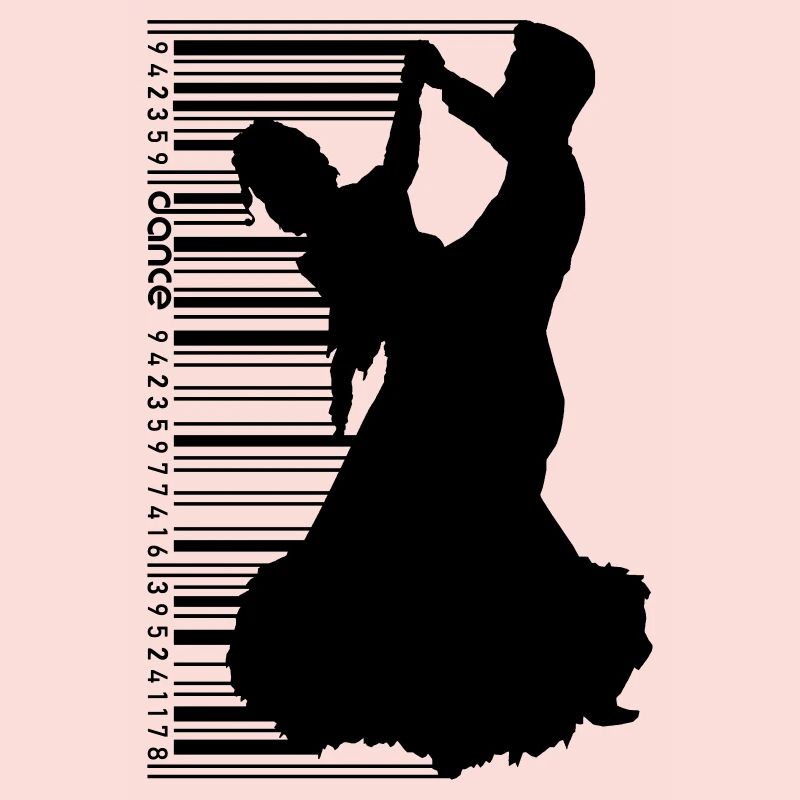 Tanzpaar im QR Code Style