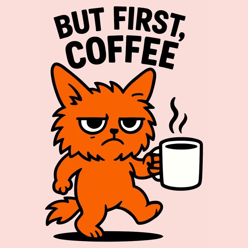 But first coffee cat