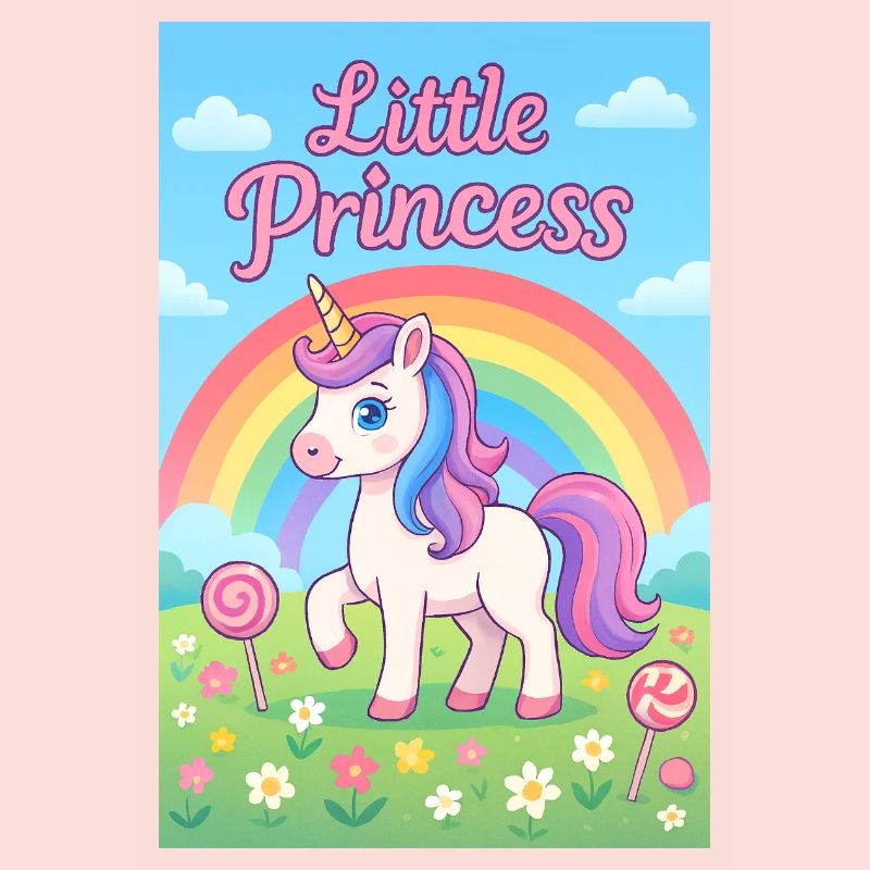 Kleines Regenbogen-Einhorn