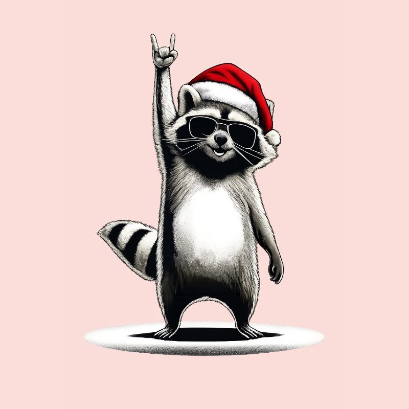 Raton laveur de Noël