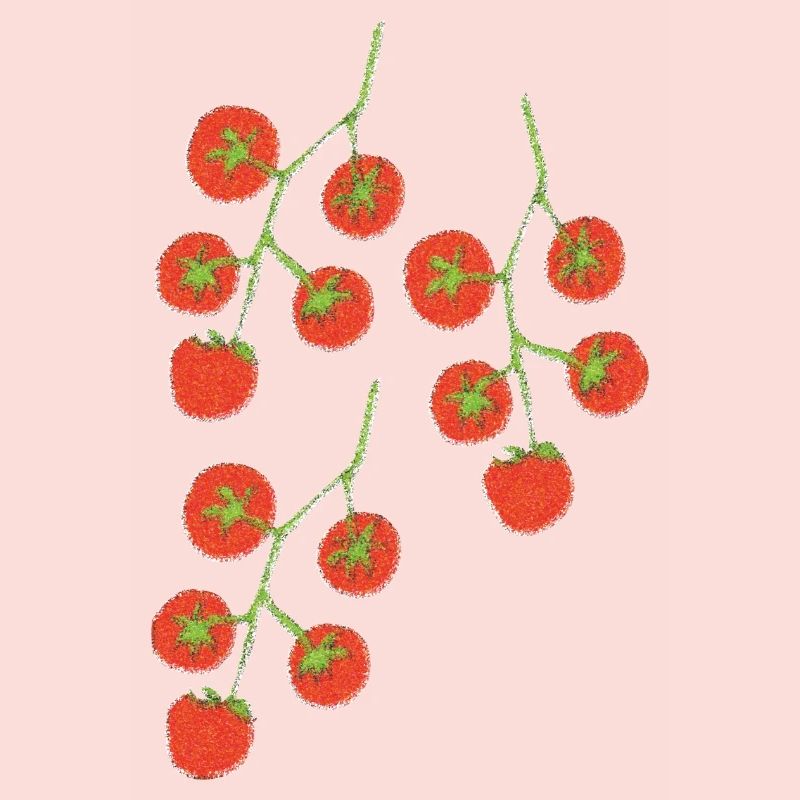 Impressionnisme du Buisson de tomate