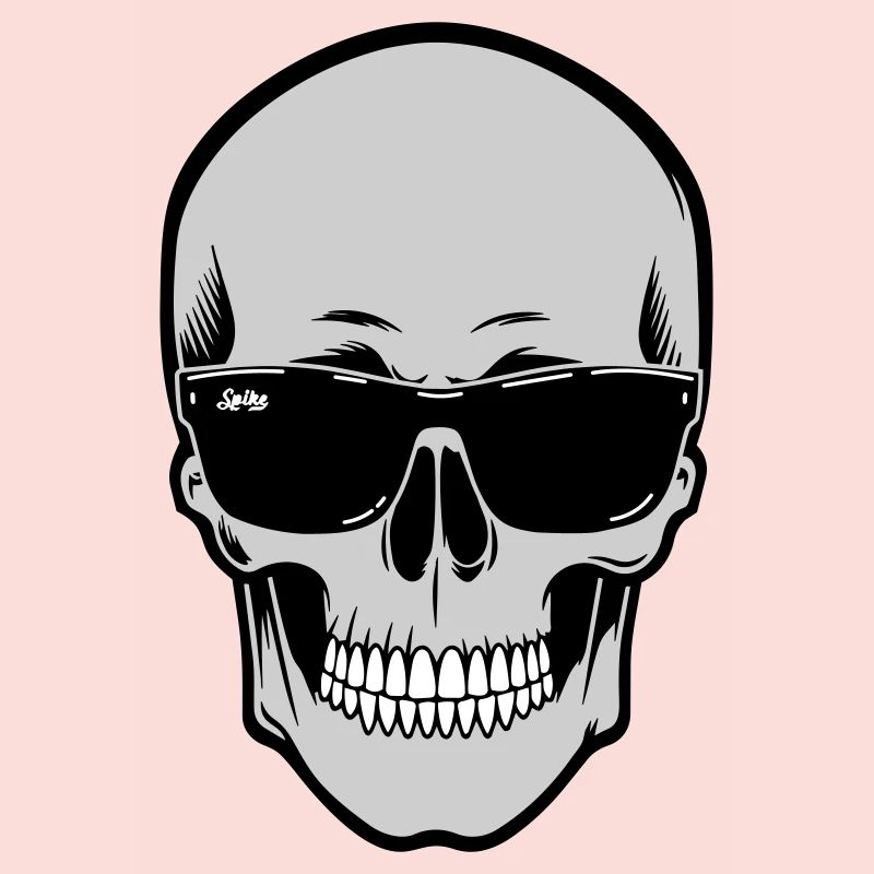Schädel mit Sonnenbrille Grafik