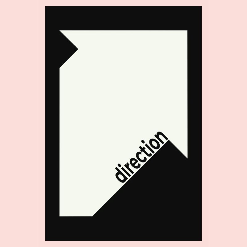 Direction Poster Black – Minimal Statement
