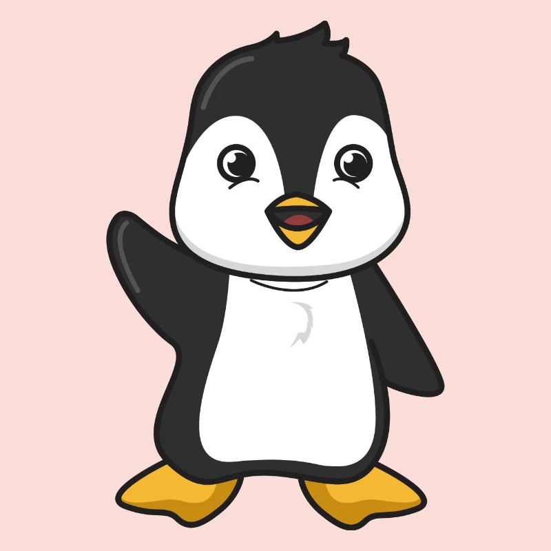 Pinguin Geschenk Tier niedlich Comic Tier Pinguine