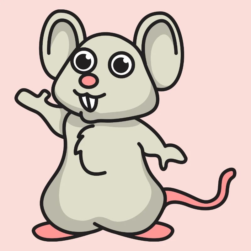 Maus Comic Mäuse Geschenk Haustier Tier niedlich
