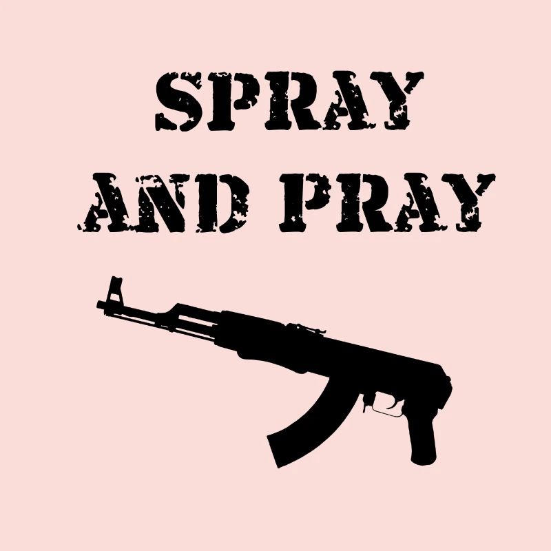 Spray and Pray AK-47 Geschenk Idee
