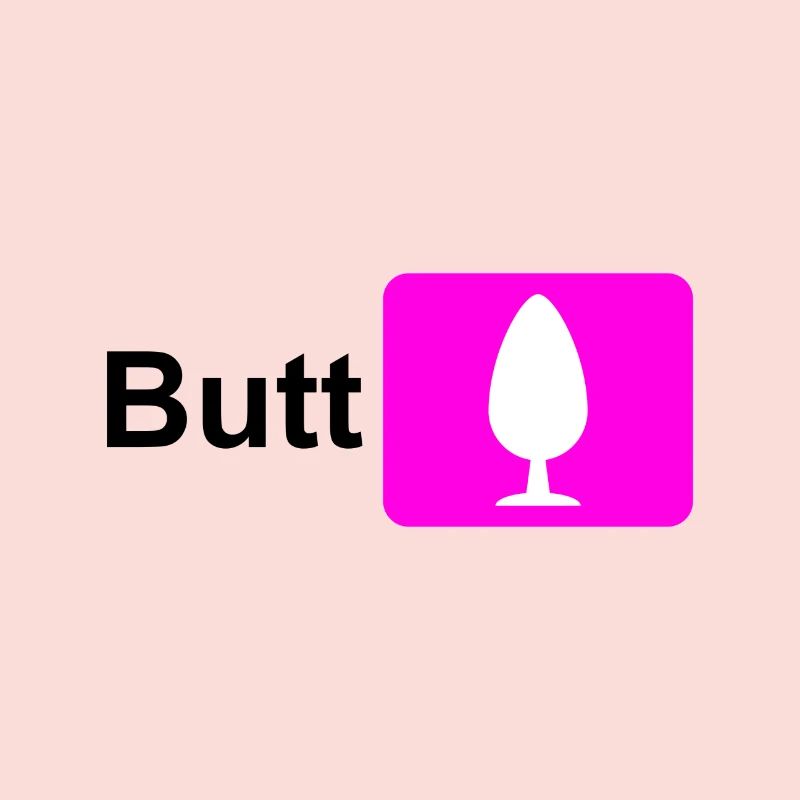 Butt Plug Icon Pink (for light background)