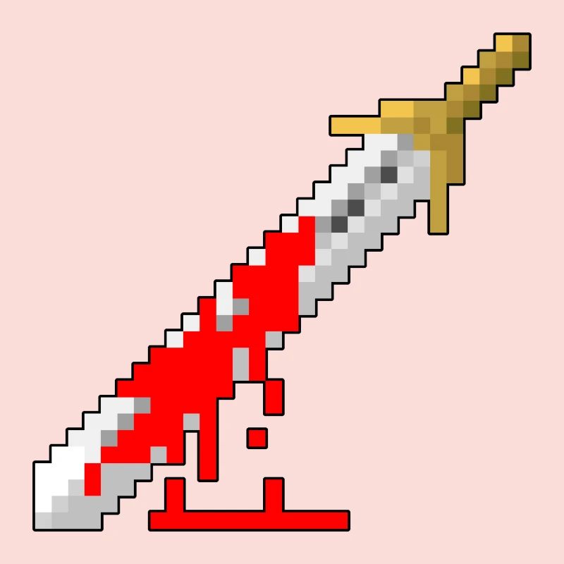 Rétro épée - sanglant