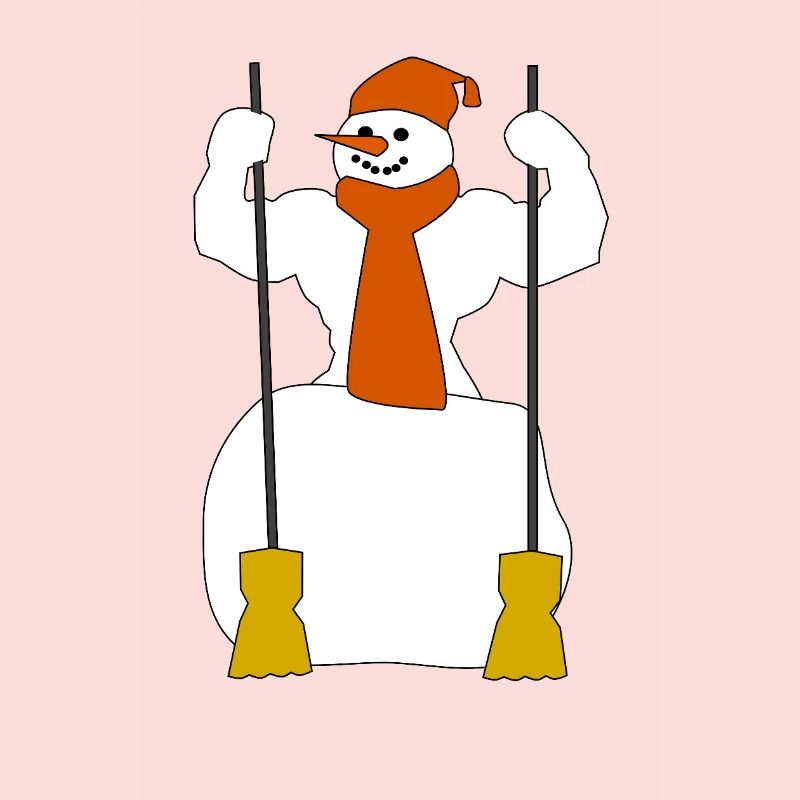 Winter-Schneefigur