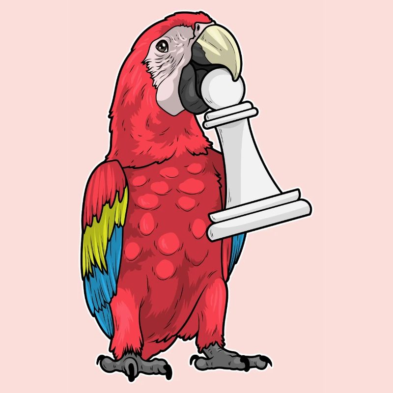 Papagei Schachfigur Bauer Schach