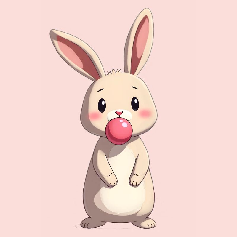Rabbit with Chewing Gum