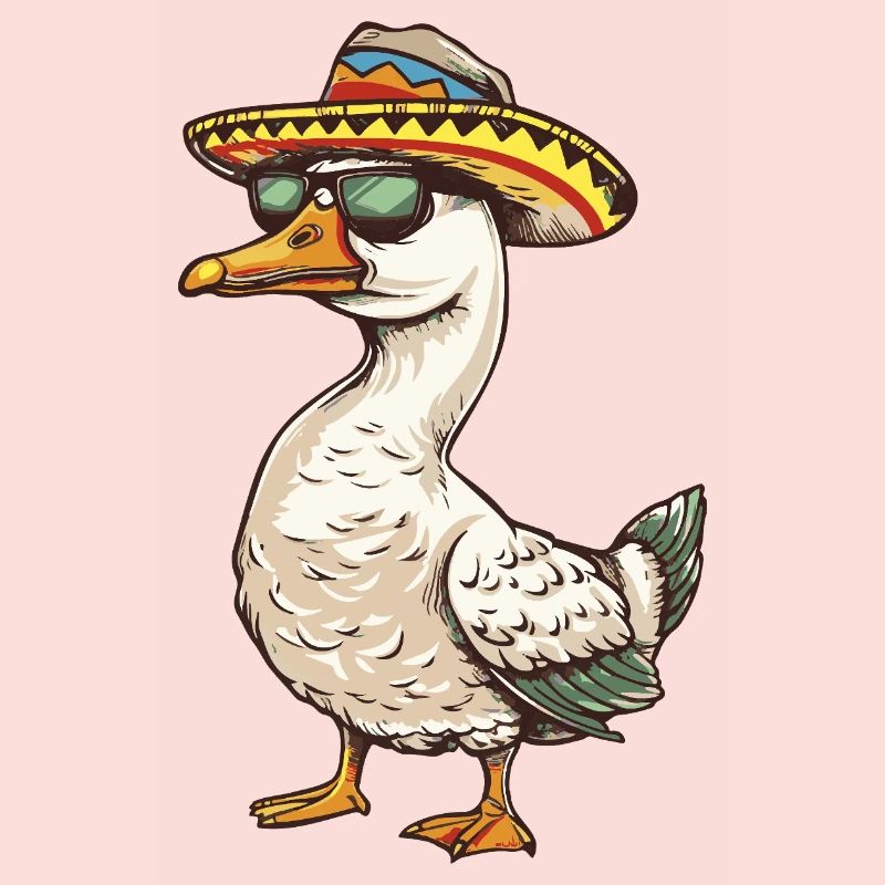 Goose Comic Funny Sombrero