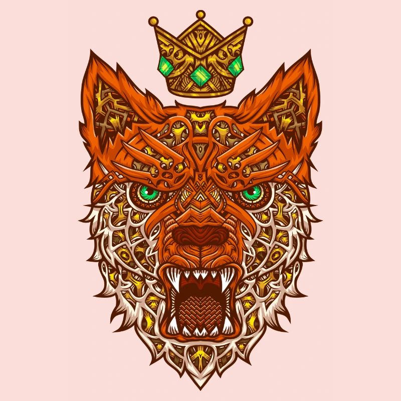 Nano fox with crown