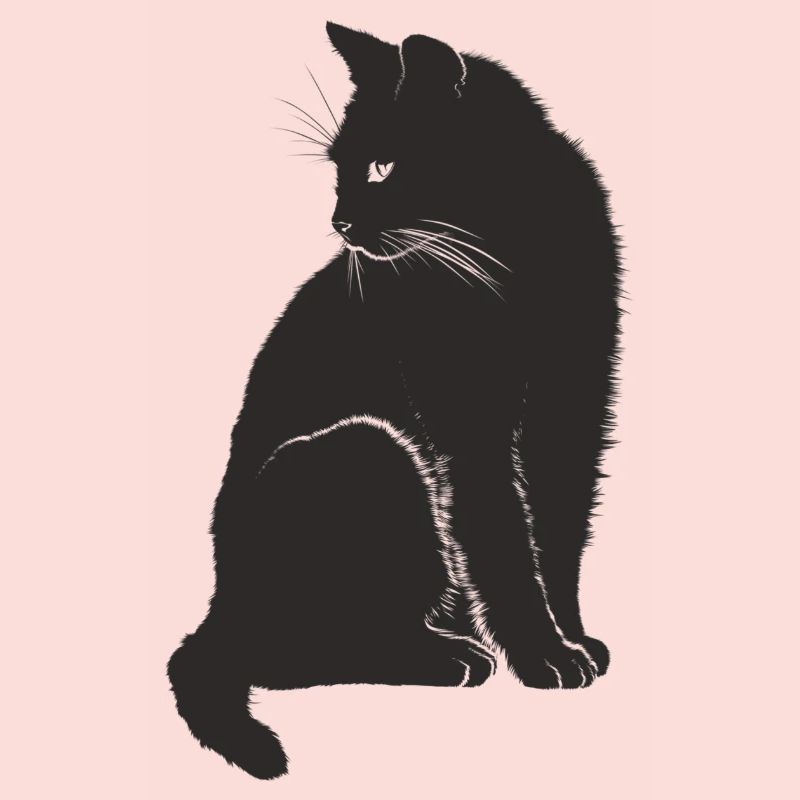 Schwarze Katze